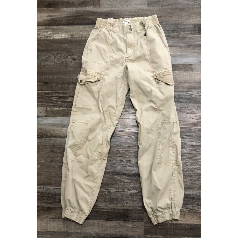 Garage Womens PS Petite Small Beige Tan Cargo Jogger Joggers Pants